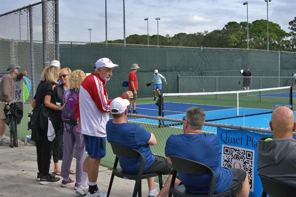 Crowd At Patch Reed Park Masters Pickleball