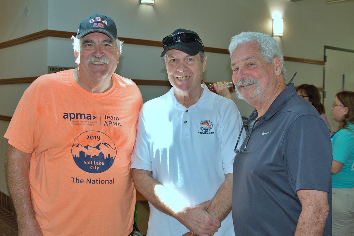 Former Commissioner Dennis Frisch, Commissioner Steve Engel and Former Boca Raton Recreations Director Mickey Gomez