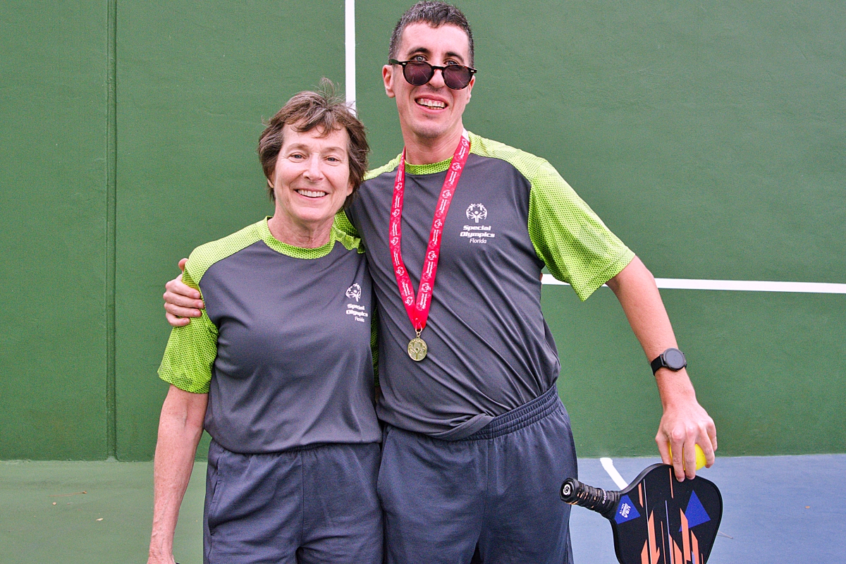 Pickleballers Donna and John Morgan