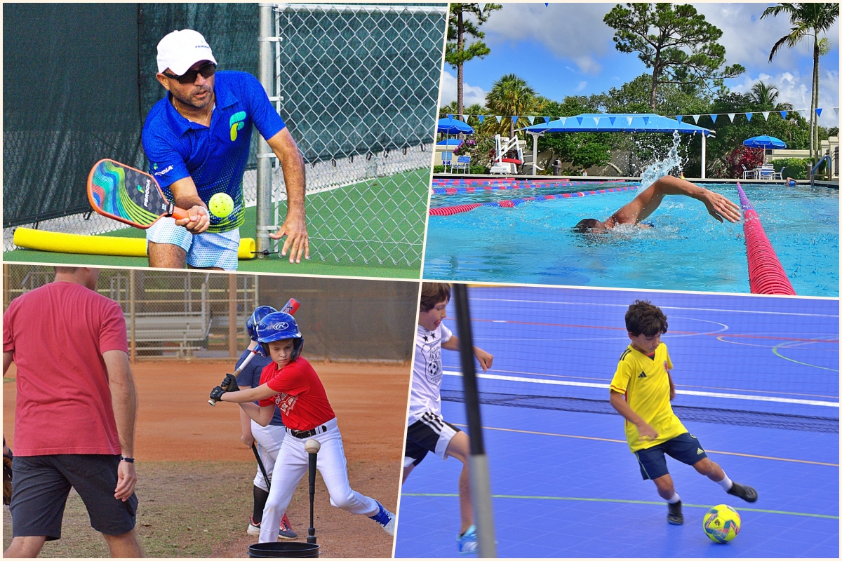 Pickleball, swimming baseball and futsal being played at District parks