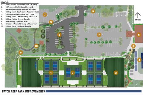 New Patch Reef Pickleball Facility Design