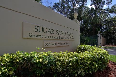 Sugar Sand Park Entrance Sign